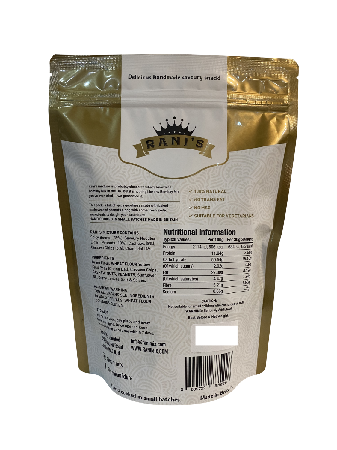 Rani's Mixture (Bombay Mix) 300 grams - Rani Mix